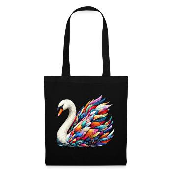 Schwan - Stoffbeutel - Schwarz - Vorne