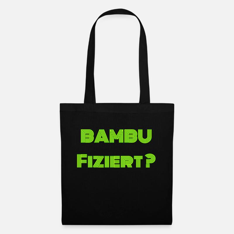 Bambufiziert 01 - Stoffbeutel - Schwarz