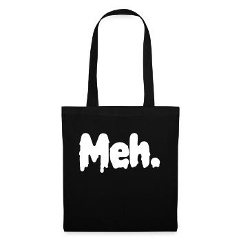 meh. - Sac en tissu - noir - Devant