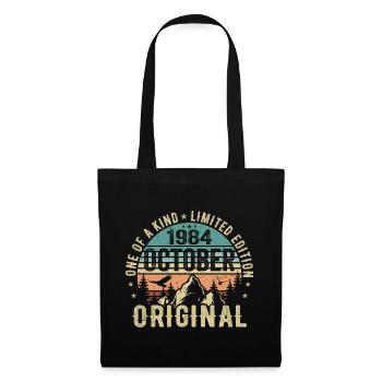 October 1984 Birthday Gift - October 1984 - Tote Bag - black - Front