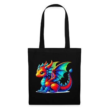 Dragon - Tote Bag - black - Front