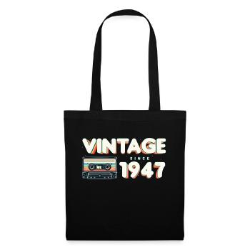 Klassische & nostalgische Musik Geburtstag - Vintage - Stoffbeutel - Schwarz - Vorne