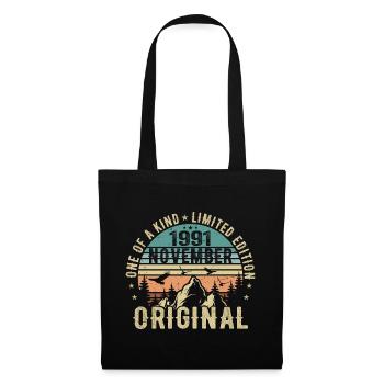 November 1991 Birthday Gift - November 1991 - Tote Bag - black - Front