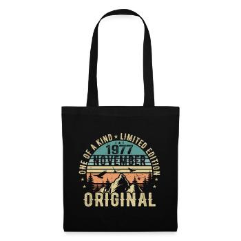 November 1977 Birthday Gift - November 1977 - Tote Bag - black - Front