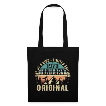 Cadeau d’anniversaire Janvier 1973 - Janvier 1973 - Sac en tissu - noir - Devant