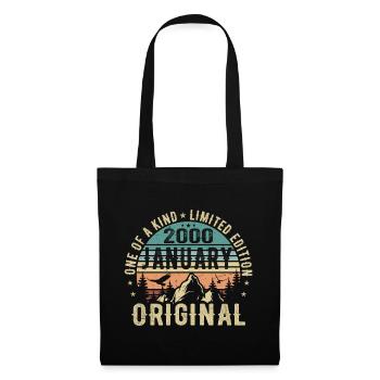 Birthday Gift January 2000 - January 2000 - Tote Bag - black - Front