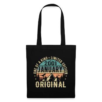 Birthday Gift January 2001 - January 2001 - Tote Bag - black - Front