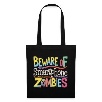 Beware Of Smartphone Zombies 9 - Stoffbeutel - Schwarz - Vorne