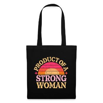 Product Of A Strong Woman 15 - Stoffbeutel - Schwarz - Vorne