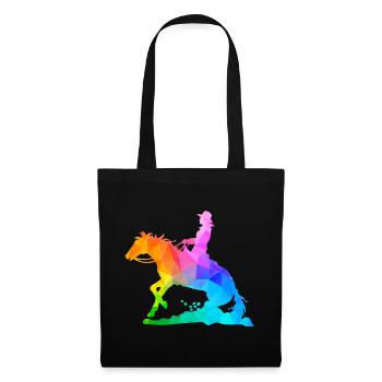 Western Lady Western Rider - Sac en tissu - noir - Devant