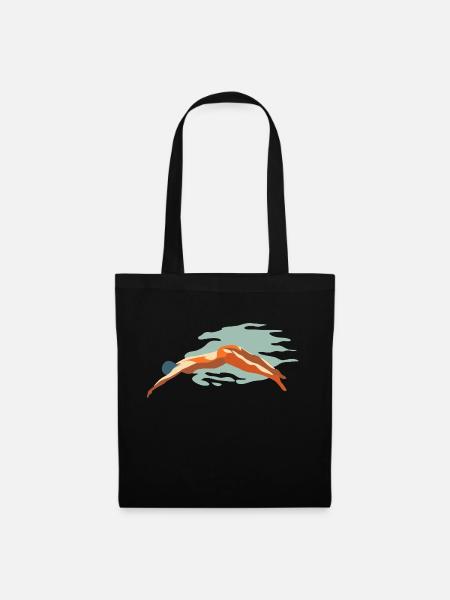 Swimmer Swimming Swimmer - Tote Bag - black