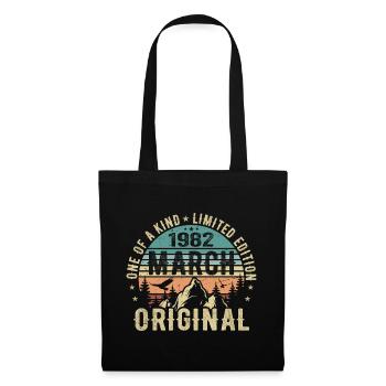 Légendaire depuis mars 1982 - anniversaire mars 1982 - Sac en tissu - noir - Devant