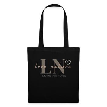 Aimez la nature - Sac en tissu - noir - Devant