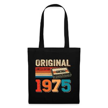 Retro Vintage Cassette Tape 1975 Vintage 1975 - Tote Bag - black - Front