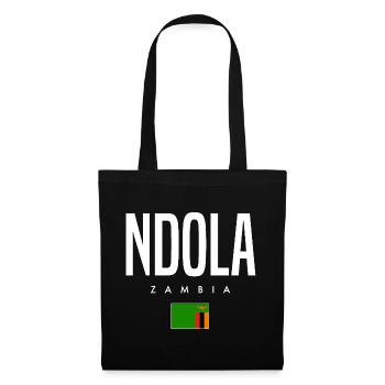 Ndola Sambia - Stoffbeutel - Schwarz - Vorne