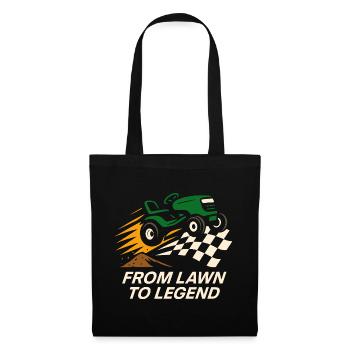 Tondeuse à gazon Tondeuse à gazon Racing Tondeuse à gazon de course - Sac en tissu - noir - Devant