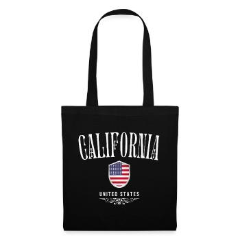Californie USA, souvenir de Californie - Sac en tissu - noir - Devant
