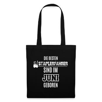 Best Forklift Driver Born in June / Forklift - Tote Bag - black - Front
