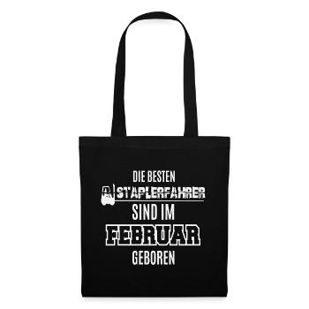 Best forklift driver born in February - Tote Bag - black - Front