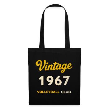 Vintage 1967 – Volleyball Club Retro Birth Year - Tote Bag - black - Front