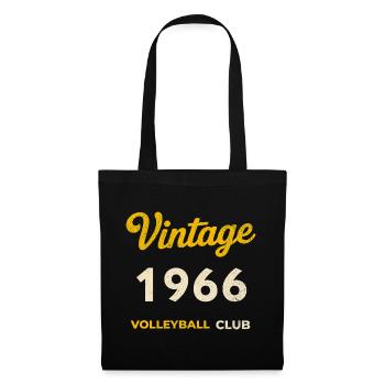 Vintage 1966 – Volleyball Club Retro Birth Year - Tote Bag - black - Front