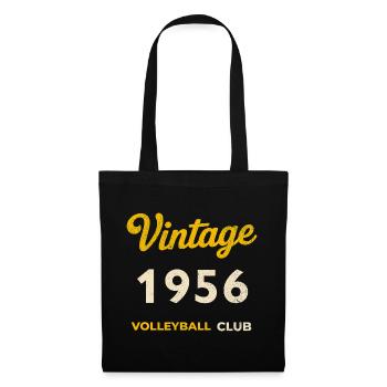 Vintage 1956 – Volleyball Club Retro Birth Year - Tote Bag - black - Front