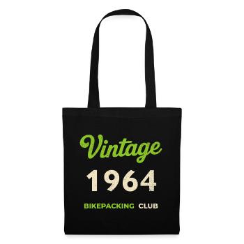 Vintage 1964 – Bikepacking Club Retro Birth Year - Tote Bag - black - Front