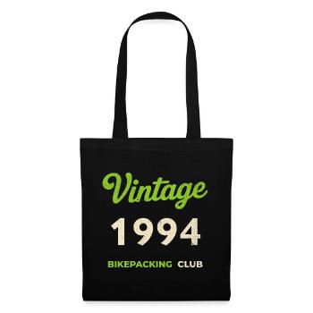 Vintage 1994 – Bikepacking Club Retro Birth Year - Tote Bag - black - Front