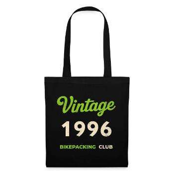 Vintage 1996 – Bikepacking Club Retro Birth Year - Tote Bag - black - Front