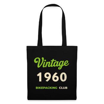 Vintage 1960 – Bikepacking Club Retro Birth Year - Tote Bag - black - Front