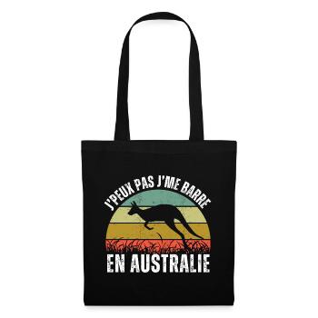 I Can't I Leave In Australia Retro Gift - Tote Bag - black - Front