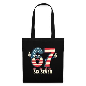 US Flag 67 Memes Six Seven - Tote Bag - black - Front