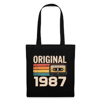 Original 1987 Vintage 1987 Rétro Anniversaire - Sac en tissu - noir - Devant