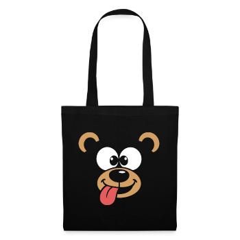 Monkey | Big Face Costume Carnival Disguise - Tote Bag - black - Front