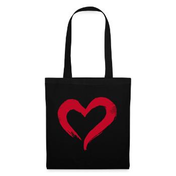 Heart - Tote Bag - black - Front