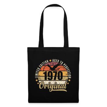 1970 Cadeau d'anniversaire 1970 Original 1970 - Sac en tissu - noir - Devant