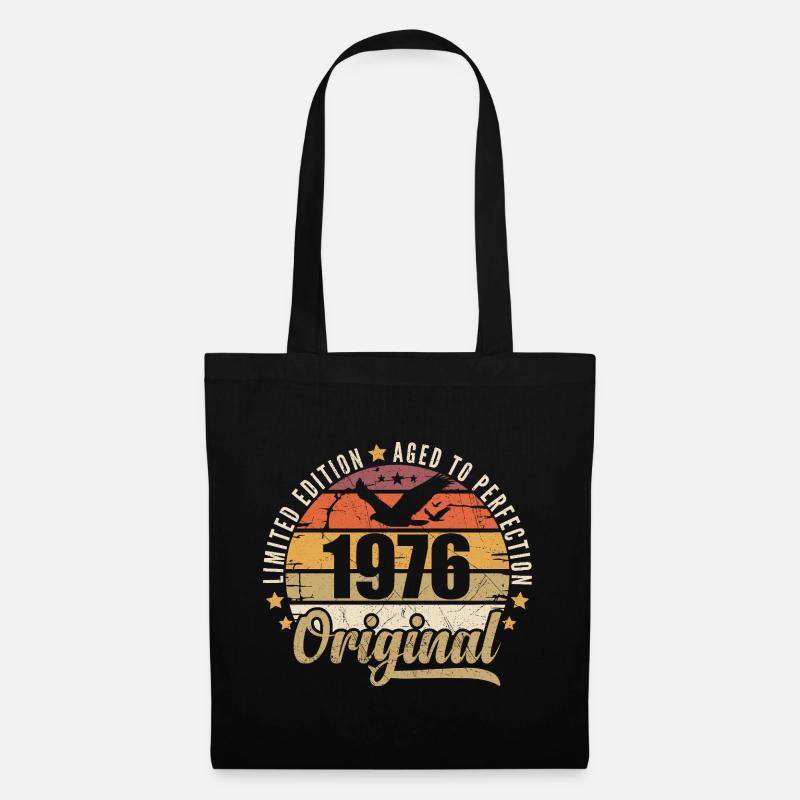 Geburtstagsgeschenk 1976 Original 1976 - Stoffbeutel - Schwarz