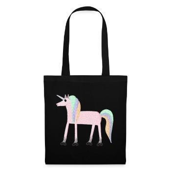 Unicorn_rollerSKate - Stoffbeutel - Schwarz - Vorne