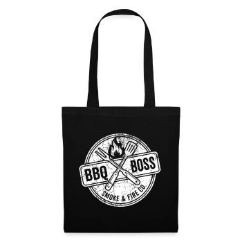Sweat à capuche barbecue, sac, t-shirt cadeau - Sac en tissu - noir - Devant
