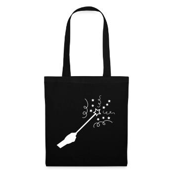 Baguette magique stellaire - Sac en tissu - noir - Devant