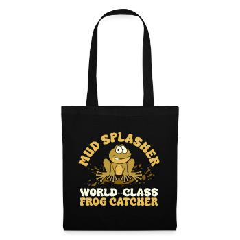 Frog Catcher Mud Splasher World-Glass Catcher Frog - Tote Bag - black - Front