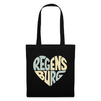 Regensburg Heart Design - Tote Bag - black - Front