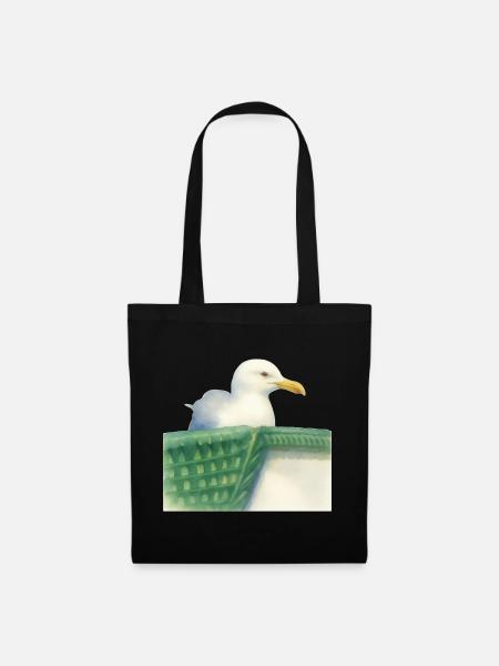 Mouette de la mer du Nord Oiseau Wadden. - Sac en tissu - noir