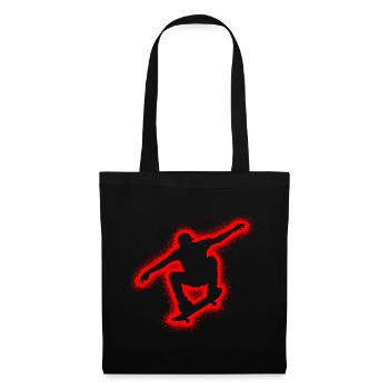 Skater Skate Skateboarder Boys Kids Skateboard - Tote Bag - black - Front