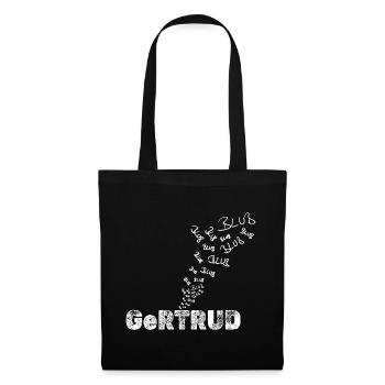 Geschenk für Gertrud - Stoffbeutel - Schwarz - Vorne