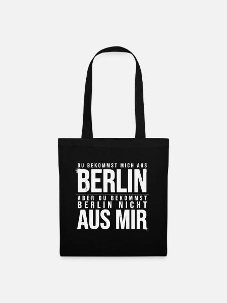 Berlin Spruch Berliner - Stoffbeutel - Schwarz