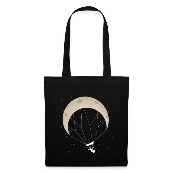 Parachutiste shirt & cadeau de l’astronaute - Sac en tissu - noir - Devant