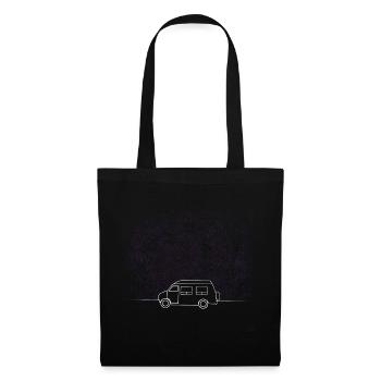 Road Trip Voyage Road Trip Vanlife Starry Sky - Sac en tissu - noir - Devant