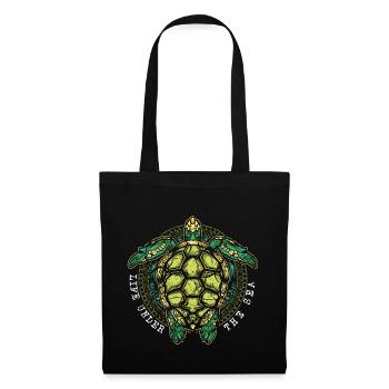 Turtle Turtle Shell Modern Marine Life - Tote Bag - black - Front