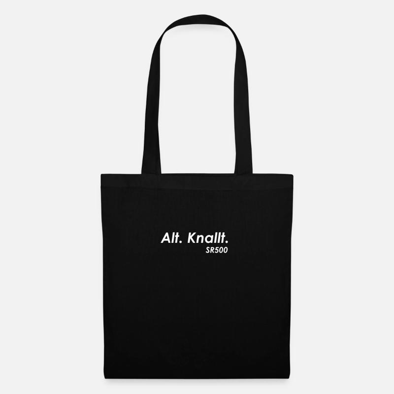 Alt knallt SR500 weiss - Stoffbeutel - Schwarz